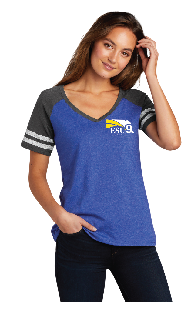 ESU - DM476 Women’s District Game V-Neck Tee