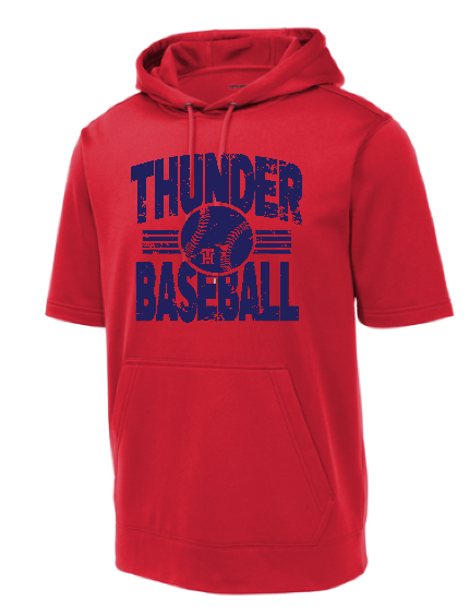 Sport-Tek Fleece Short Sleeve Hooded Pullover