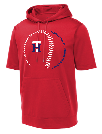 Sport-Tek Fleece Short Sleeve Hooded Pullover