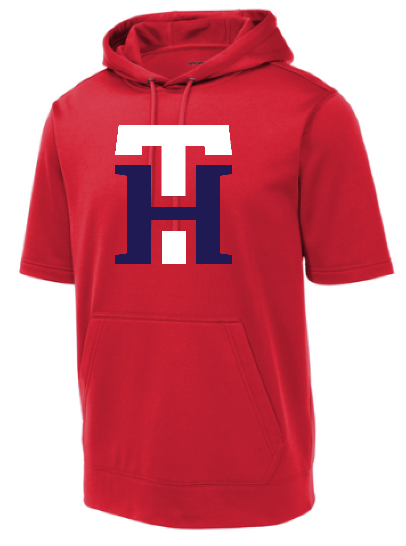 Sport-Tek Fleece Short Sleeve Hooded Pullover