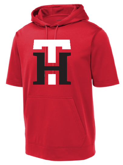 Sport-Tek Fleece Short Sleeve Hooded Pullover