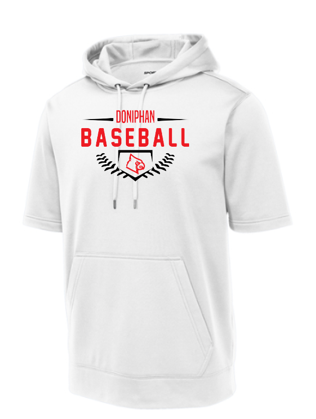 Sport-Tek Fleece Short Sleeve Hooded Pullover