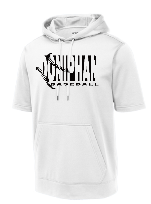 Sport-Tek Fleece Short Sleeve Hooded Pullover