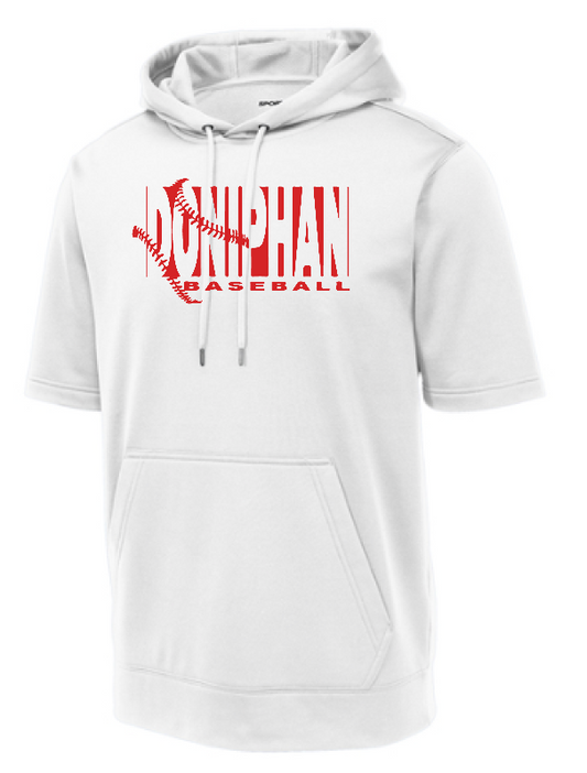 Sport-Tek Fleece Short Sleeve Hooded Pullover