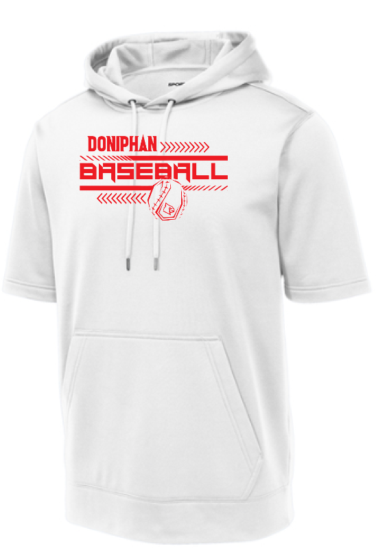 Sport-Tek Fleece Short Sleeve Hooded Pullover