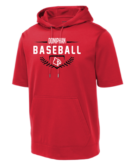 Sport-Tek Fleece Short Sleeve Hooded Pullover