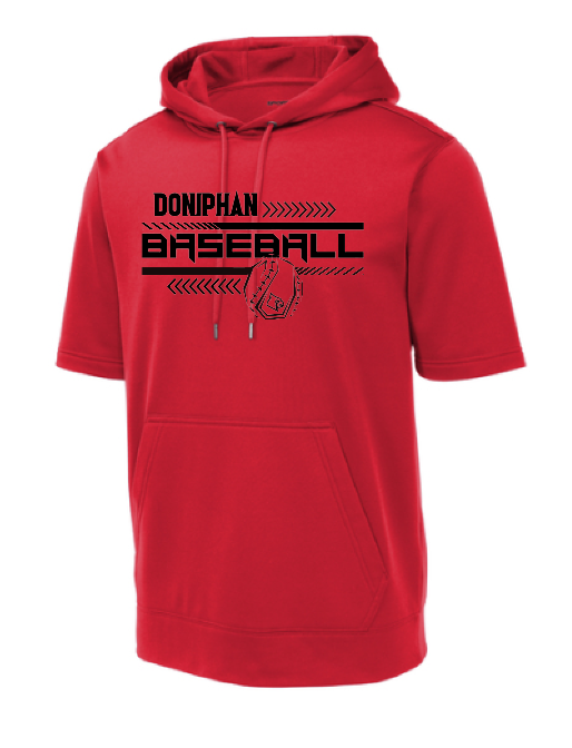 Sport-Tek Fleece Short Sleeve Hooded Pullover