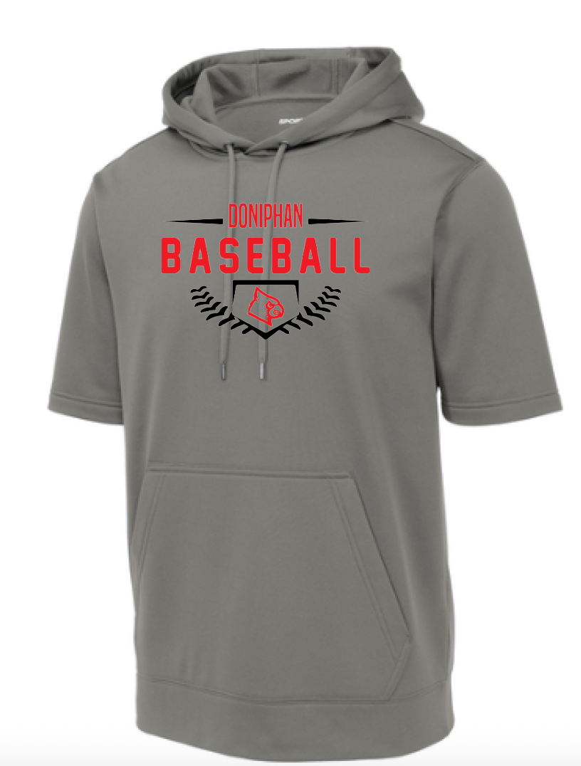 Sport-Tek Fleece Short Sleeve Hooded Pullover