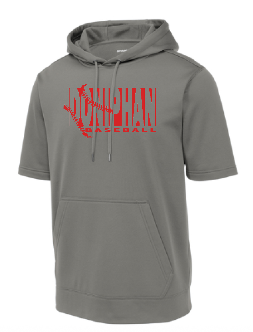 Sport-Tek Fleece Short Sleeve Hooded Pullover
