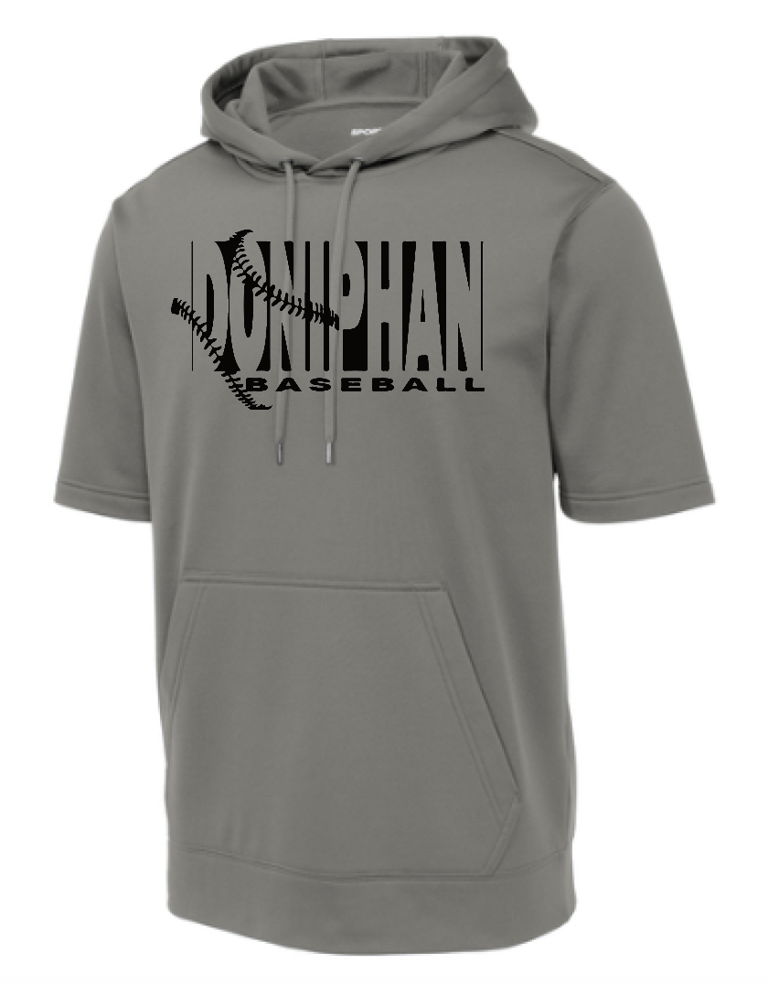 Sport-Tek Fleece Short Sleeve Hooded Pullover