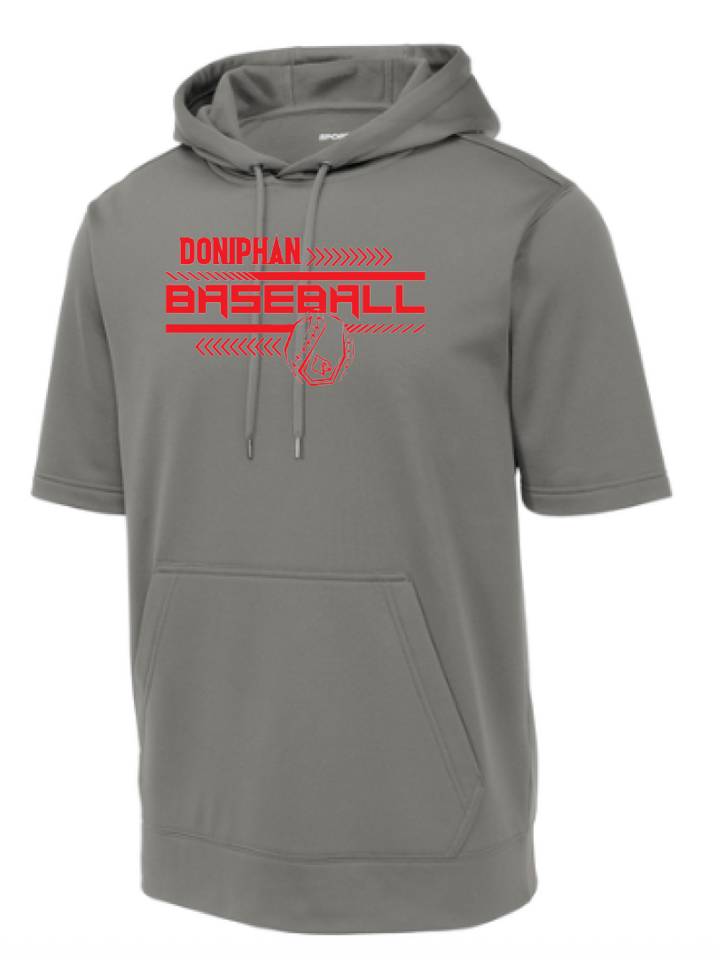 Sport-Tek Fleece Short Sleeve Hooded Pullover