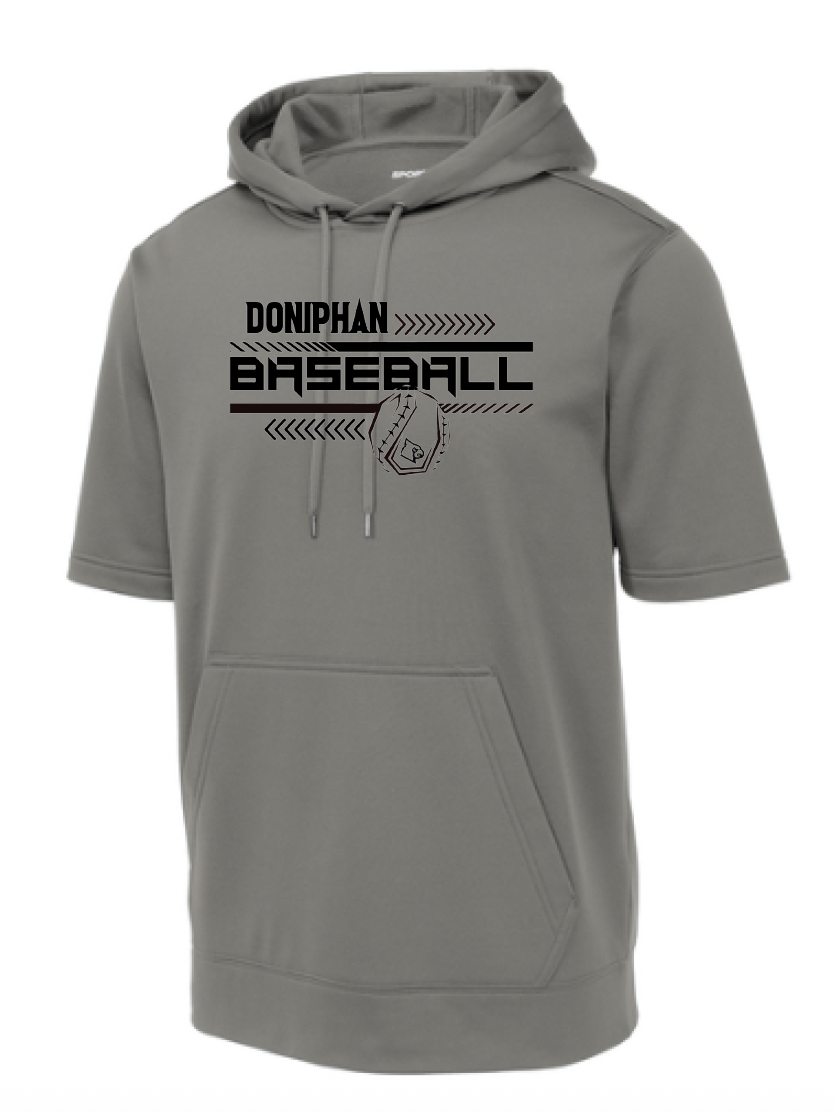 Sport-Tek Fleece Short Sleeve Hooded Pullover