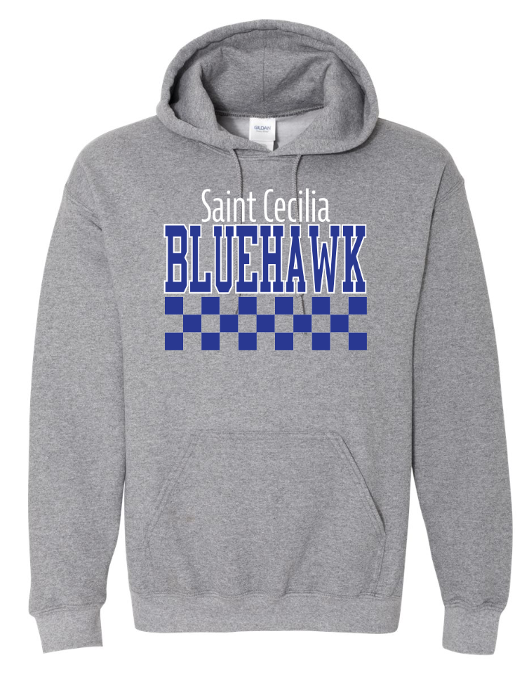 Checkered Bluehawk Design