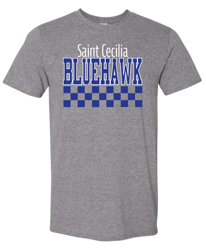Checkered Bluehawk Design