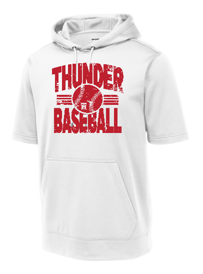 Sport-Tek Fleece Short Sleeve Hooded Pullover