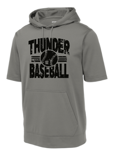 Sport-Tek Fleece Short Sleeve Hooded Pullover