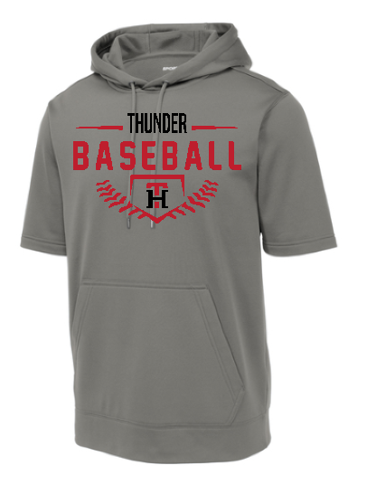 Sport-Tek Fleece Short Sleeve Hooded Pullover