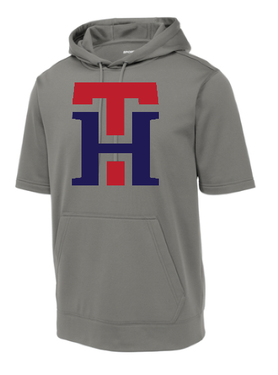 Sport-Tek Fleece Short Sleeve Hooded Pullover