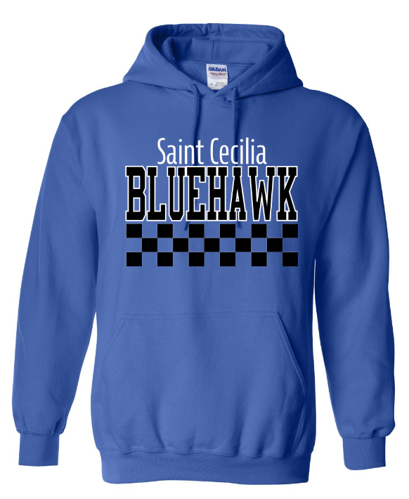 Checkered Bluehawk Design