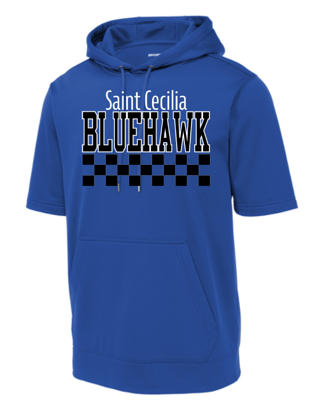 Checkered Bluehawk Design