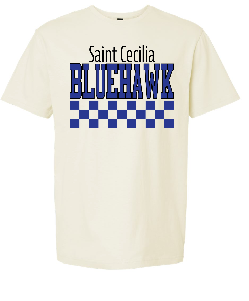 Checkered Bluehawk Design
