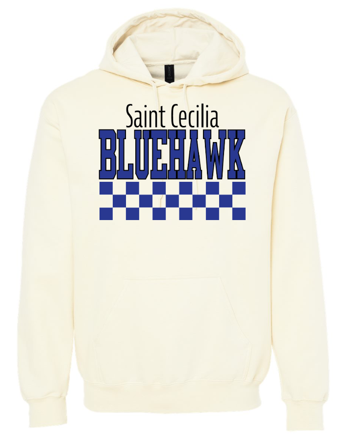 Checkered Bluehawk Design