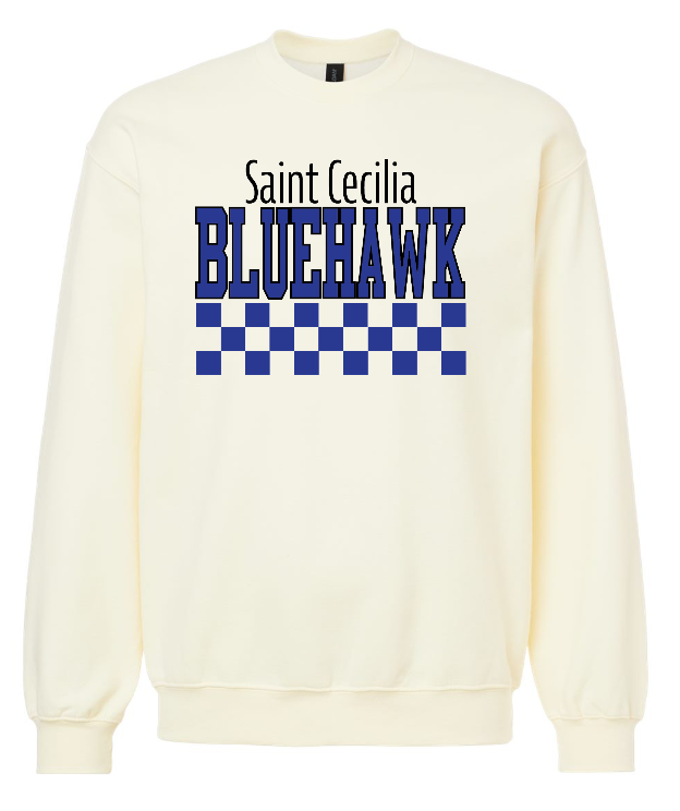 Checkered Bluehawk Design