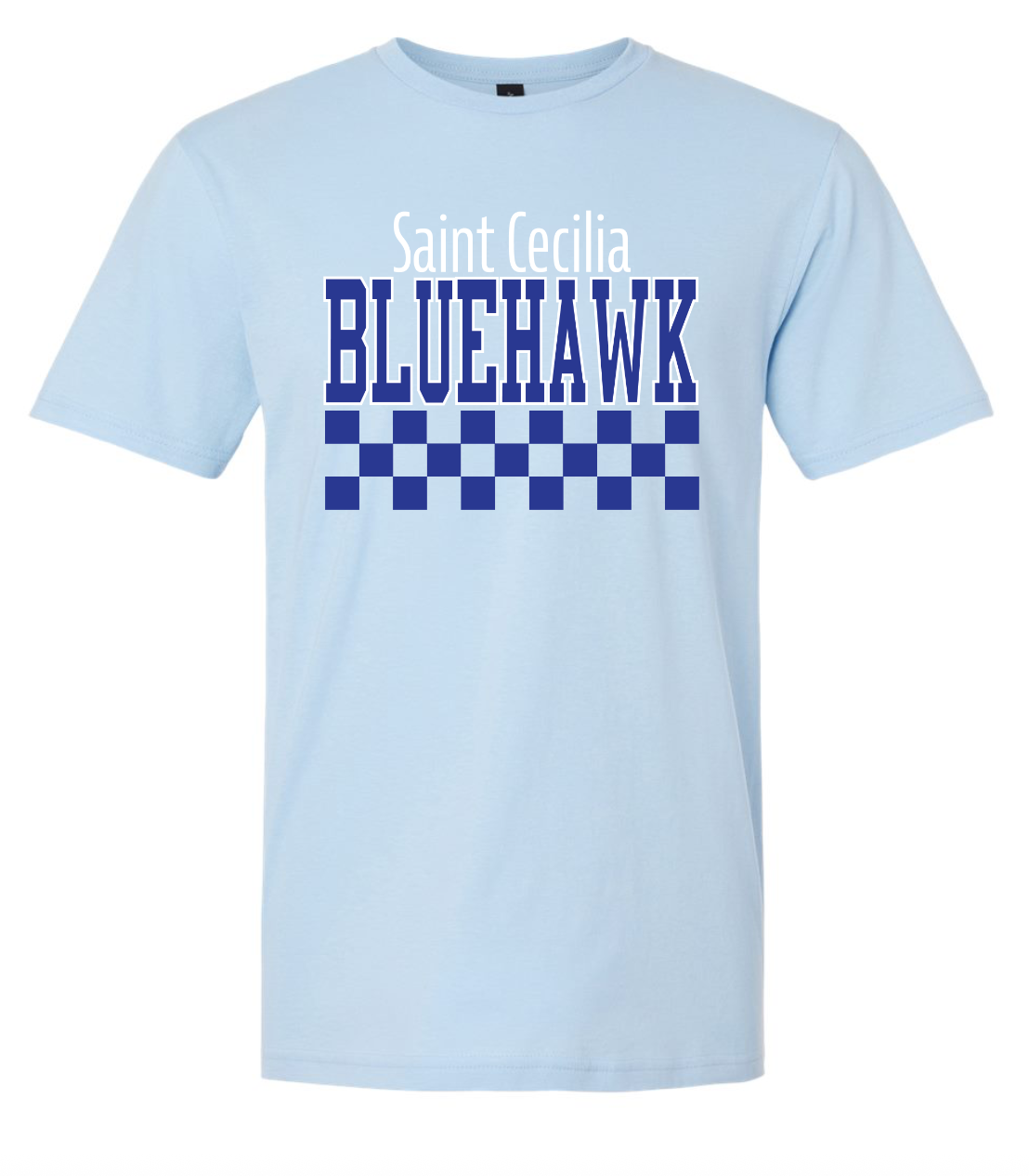 Checkered Bluehawk Design
