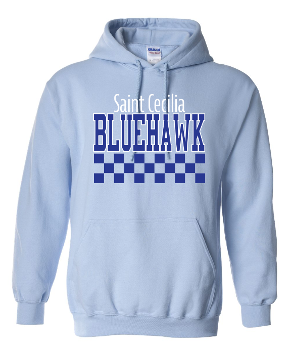 Checkered Bluehawk Design