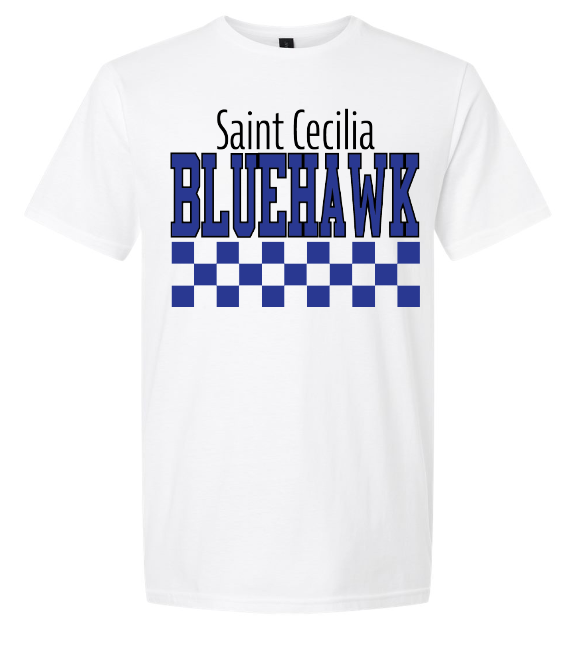 Checkered Bluehawk Design