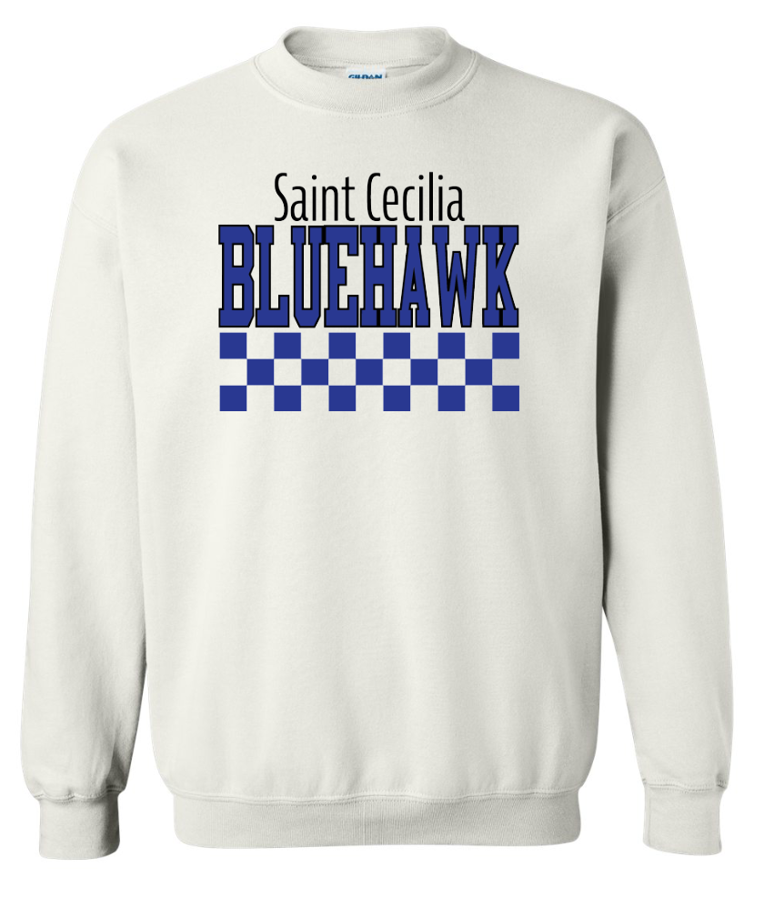 Checkered Bluehawk Design