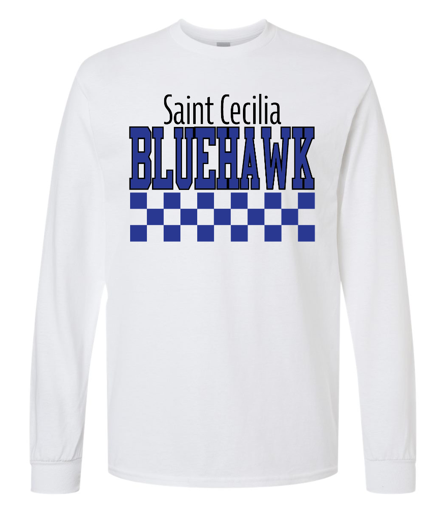 Checkered Bluehawk Design